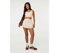 Pink Vanilla Crossback Active Crop Top - M - Stone