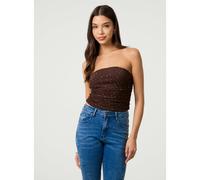 Pink Vanilla Diamante Bandeau Top - M-L - Brown