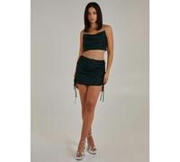 Pink Vanilla Diamante Strap Cowl Neck top - UK 14 - Dark Green