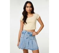 Pink Vanilla Ditsy Print T-Shirt - Light Yellow - S-M