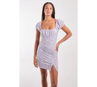 Pink Vanilla Ditsy Puff Sleeve Mini Dress Pink 6