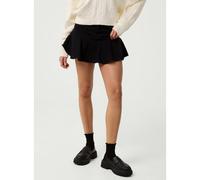 Pink Vanilla Flippy Denim Mini Skirt With Shorts - Black - UK 6