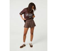 Pink Vanilla Flippy Sports Skirt - Brown - S-M
