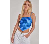 Pink Vanilla Geometric Print Cami Top In Blue Blue 8