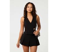 Pink Vanilla Gold Buckle Halter Neck Top - S - Black