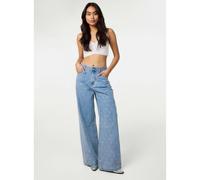 Pink Vanilla Heart Embellished Jeans - L - Light Blue