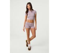 Pink Vanilla Jersey Stripe Shorts - M - Pink