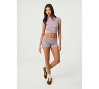 Pink Vanilla Jersey Stripe Shorts - S - Pink