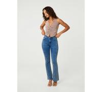 Pink Vanilla Knot Front Halter Top - L - Light Brown