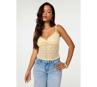 Pink Vanilla Lace Cami Top - S - Light Yellow