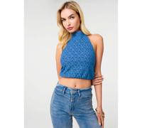 Pink Vanilla Lace Halter Neck Top - L - Light Blue