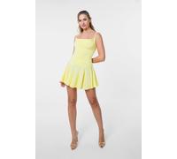 Pink Vanilla Lemon Strappy Flippy Dress Lemon L