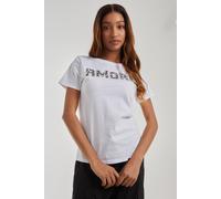 Pink Vanilla Leopard Hotfix Amore T-Shirt In White White L