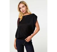 Pink Vanilla Off Shoulder Slinky Band Top - S-M - Black
