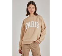 Pink Vanilla Paris Oversized Sweatshirt In Stone Stone S