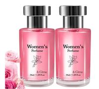 Pink Vanilla Perfume for Women - 50ml Soft Floral Sweet Scent, Long Lasting Light Fragrance, Compact for Travel & Dates, Enhances Natural Appeal & Charm,Gift for Valentine's Day (Vanilla flavor-2PC)