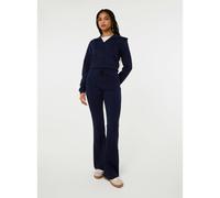 Pink Vanilla Pin Tuck Jersey Flares - L - Navy