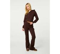 Pink Vanilla Pin Tuck Jersey Flares - M - Brown