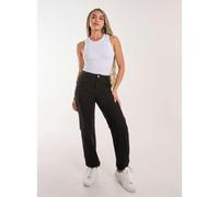 Pink Vanilla Pocket Detail Wide Leg Cargo Pants - UK 8 - Black