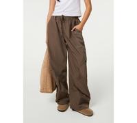 Pink Vanilla Pocket Detail Wide Leg Cargo Trousers - M-L - Khaki
