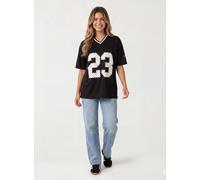 Pink Vanilla Polka Dot Detail Sports Jersey - S-M - Black