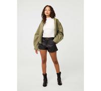 Pink Vanilla PU Shorts - L - Black