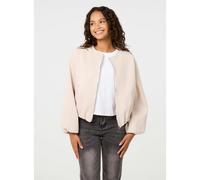 Pink Vanilla Puffball Jacket - One Size - Light Brown