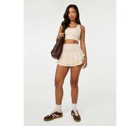 Pink Vanilla Ra Ra Active Skort - Stone - S