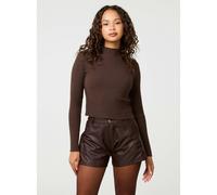 Pink Vanilla Ribbed Jumper - S-M - Brown