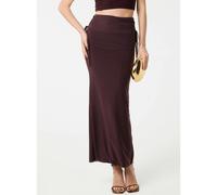 Pink Vanilla Ruched Side Maxi Skirt - Brown - L
