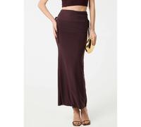 Pink Vanilla Ruched Side Maxi Skirt - Brown - M