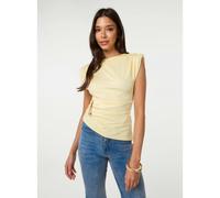 Pink Vanilla Shoulder Pad With Buckle Jersey Top - M-L - Light Yellow