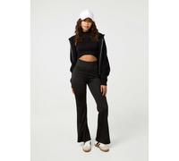 Pink Vanilla Sports Flare Trousers - S-M - Black