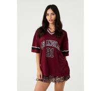 Pink Vanilla Sports Jersey - M-L - Dark Red