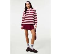 Pink Vanilla Stripe Rugby Top - S-M - Pink
