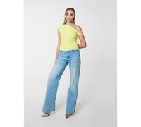 Pink Vanilla Twist Shoulder Top - M - Light Yellow