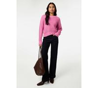 Pink Vanilla Waffle Knit Crop Jumper - M-L - Pink