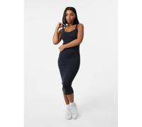Pink Vanilla Washed Ribbed Racer Dress - M-L - Black