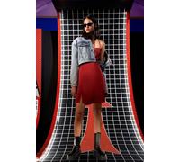 Pink Vanilla Wine Bodycon Dress With Split Wine 8