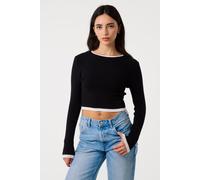 Pink Vanilla Women's Black Contrast Knitted Jumper | Size: Medium/Large Pink Vanilla Black M/L