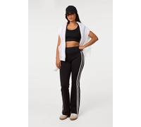 Pink Vanilla Women's Black Contrast Trim Active Flares | Size: Large Pink Vanilla Black L