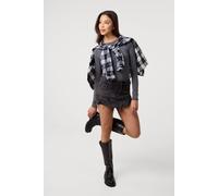 Pink Vanilla Women's Black Distressed Denim Shorts | Size: 6 Pink Vanilla Black 6
