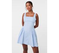Pink Vanilla Women's Blue Bow Back Mini Dress | Size: 6 Pink Vanilla Blue 6