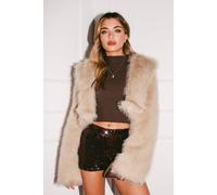 Pink Vanilla Women's Brown Sequin Hot Pants | Size: Medium Pink Vanilla Brown M