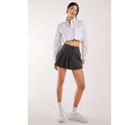 Pink Vanilla Women's Deconstructed Tennis Skirt in Charcoal | Size: Large Pink Vanilla Charcoal L