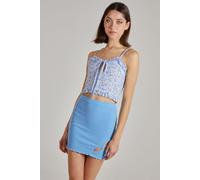 Pink Vanilla Women's Ditsy Floral Strappy Top in Blue | Size: Large Pink Vanilla Blue L