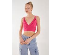 Pink Vanilla Women's Double Strap Bralette in Pink | Size: Medium Pink Vanilla Pink M