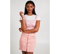 Pink Vanilla Women's Floral Crop Top in Pink | Size: Medium Pink Vanilla Pink M