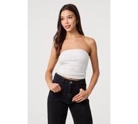 Pink Vanilla Women's Ivory Diamante Bandeau Top | Size: Medium/Large Pink Vanilla Ivory M/L