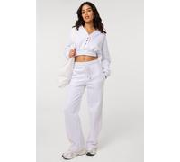 Pink Vanilla Women's Light Grey Fleece Lined Straight Leg Joggers | Size: XS Pink Vanilla Light Grey XS
